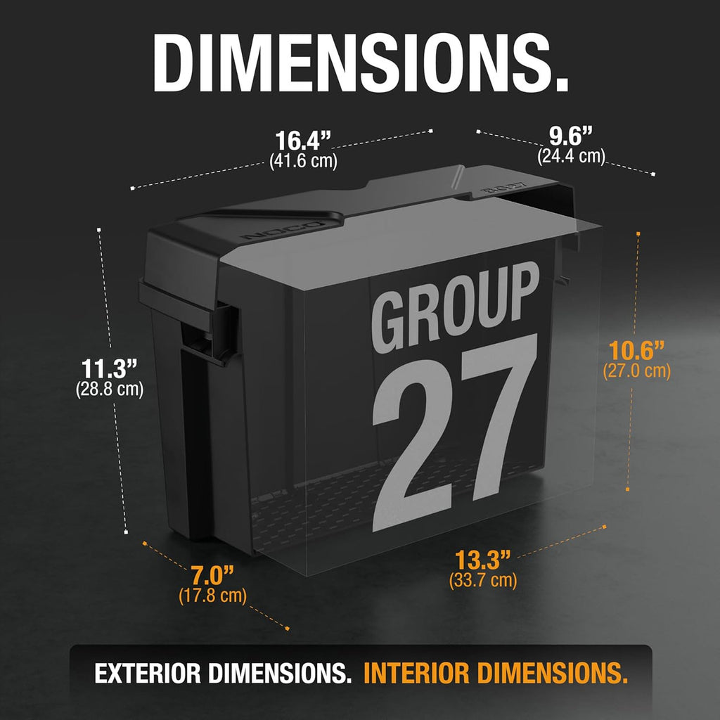 NOCO Group 27 Snap-Top Battery Box