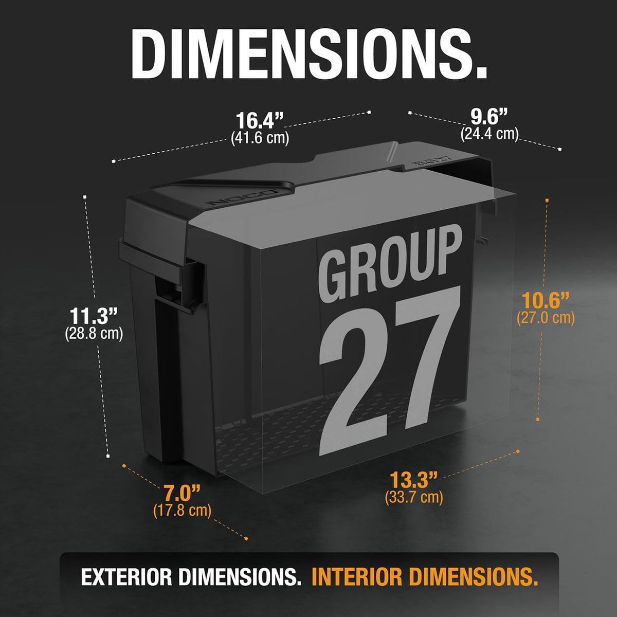 NOCO Group 27 Snap-Top Battery Box