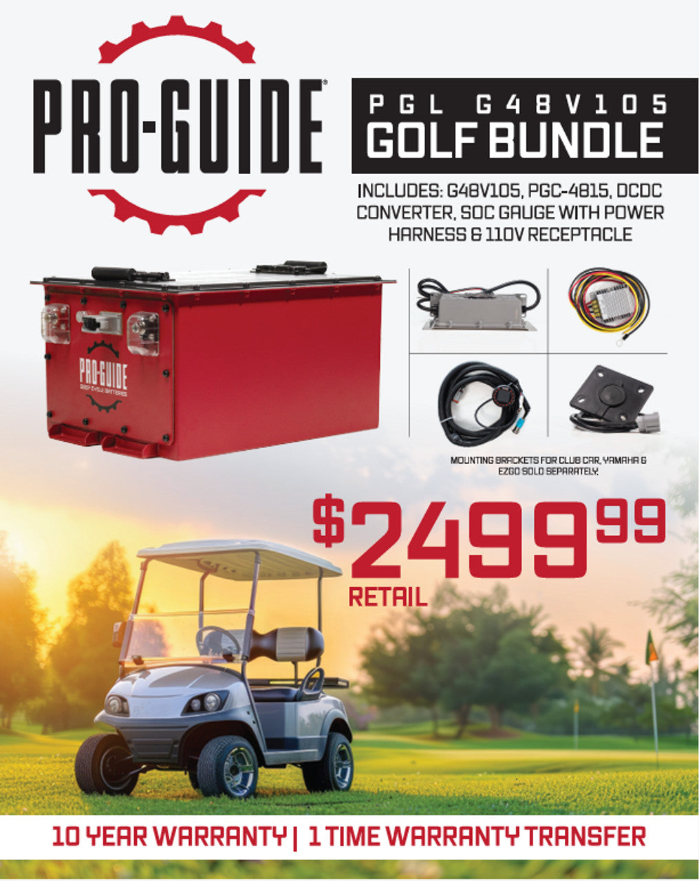 48V 105Ah Lithium Golf Bundle