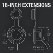 NOCO AC Port Plug With Dual 18 Inch Extension Cord