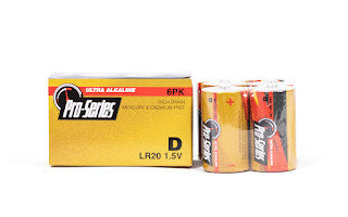 Pro-Series Alkaline D 6 Pack