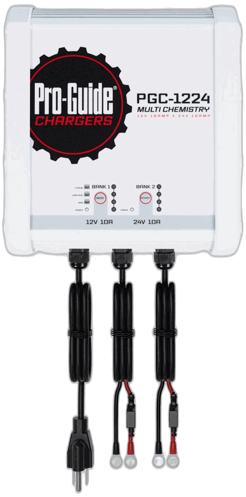 PGC-1224 | 12V 1-Bank & 24V 1-Bank, 10-Amp On-Board Battery Charger