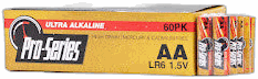 Pro-Series Alkaline AA 60 Pack
