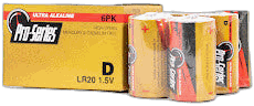 Pro-Series Alkaline D 6 Pack